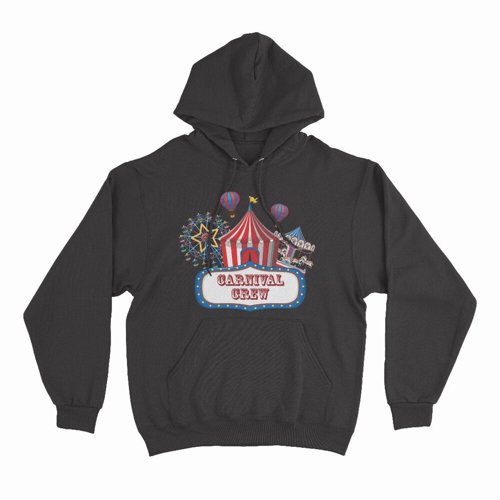 Carnival Crew For Carnival Birthday & Carnival Theme Party Black Hoodie